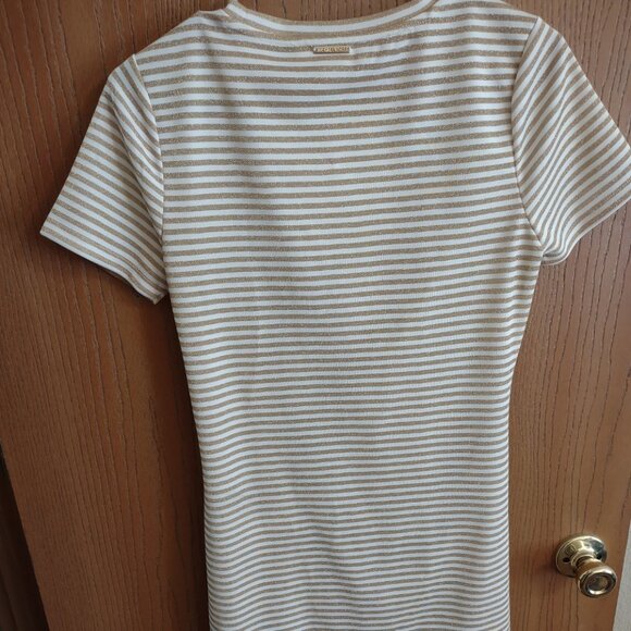 Michael Kors glittery gold striped dress. - Picture 5 of 5
